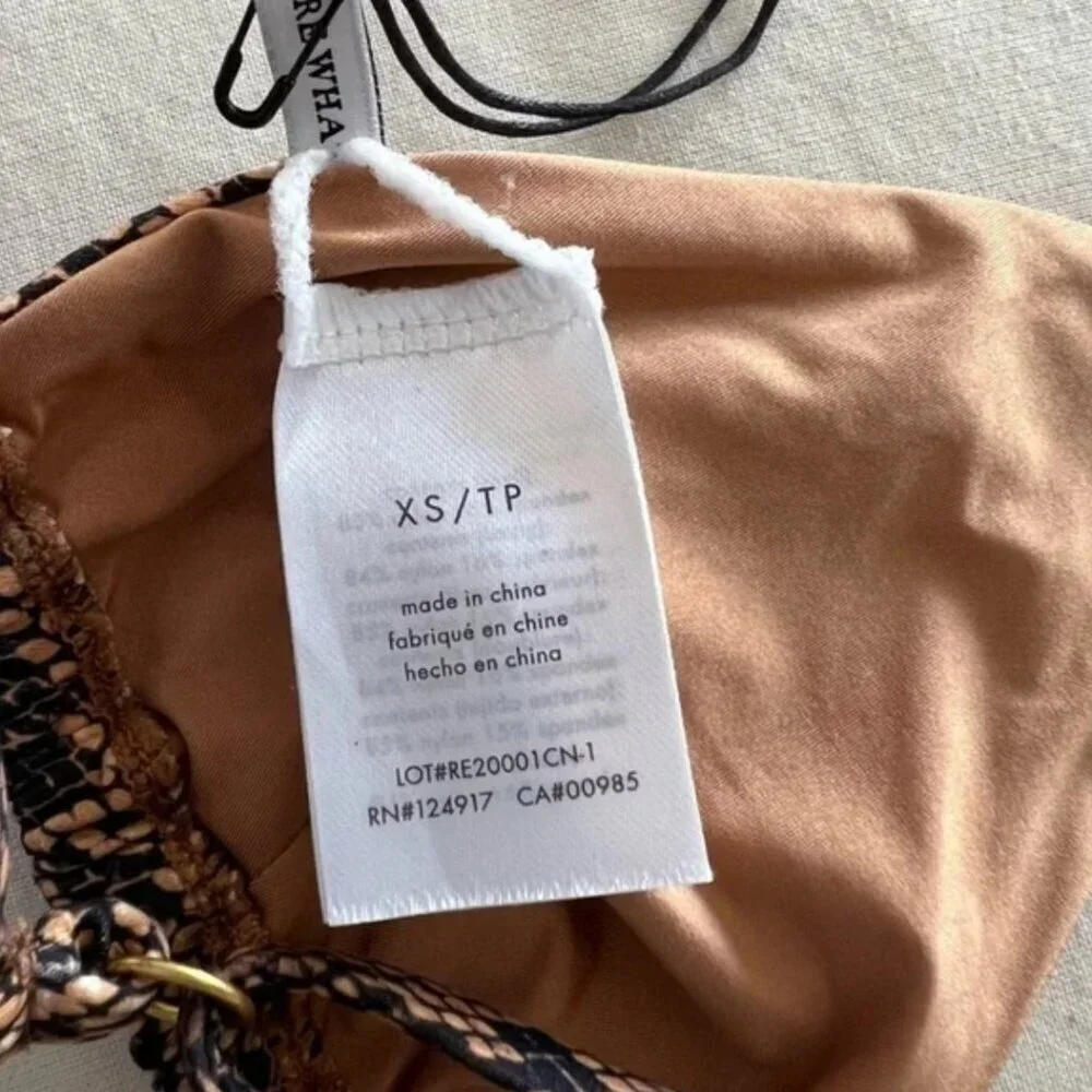 Weworewhat Cooper Bikini Top in Python